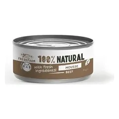 Prefera Fresh Farm Cat Mousse su jautiena ir vištiena drėgnas maistas katėms su jautiena ir vištiena, 85 g
