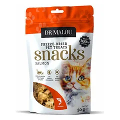 Dr Malou Cat liofilizuoti lašišos kubeliai, skanėstai katėms 50 g — 3 nuotrauka