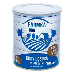 FARMKA dog su lašiša skardine 800 g