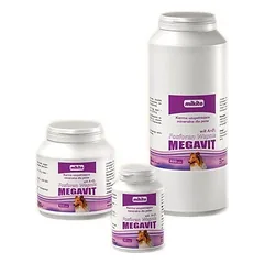 MIKITA MEGAVIT Kalcio fosfatas + vitaminas A+D3 - vitaminų ir mineralų preparatas šunims 50tab.