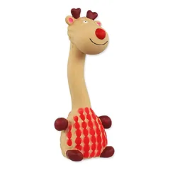 Dog Fantasy Latex Giraffe žaislas šuniui su pypsiuku, tinka šuniukams, 20 cm, įvairių spalvų — 2 nuotrauka