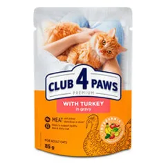 Club 4 Paws Premium guliašas su kalakutiena katėms