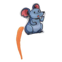 Trixie “Pelė” audinio žaislas katėms su katžole, 7.5 cm, 1 vnt. — 3 nuotrauka