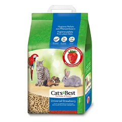 JRS Cat’s Best Universal braškių kvapo medinis kraikas 10 l