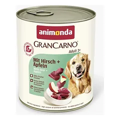 Animonda GranCarno Adult: konservai šunims su elniena, pagardinta obuoliais, 800 g