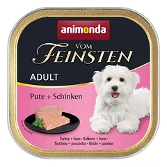 ANIMONDA Vom Feinsten Adult Turkey&Ham 150 g kalakutienos ir kumpio suaugusiems šunims
