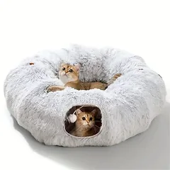 Universelles Plüsch-Katzenbett für jede Jahreszeit