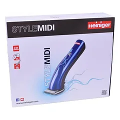 Heiniger Style Midi Trimmer - profesionalus apdailos kirpimo aparatas su reguliuojamu peiliuku, belaidis - su laidu — 2 nuotrauka