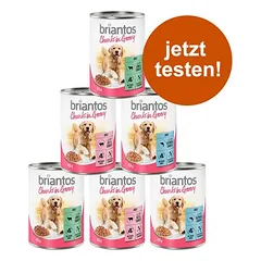 Briantos Chunks in Gravy bandomasis rinkinys, drėgnas maistas šunims