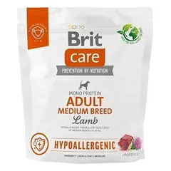 Brit Care Hypoallergenic Adult Medium Breed Lamb hipoalerginis sausas maistas vidutinio dydžio veislių šunims, 1 kg