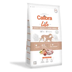 CALIBRA Dog Life Senior M&L  Chicken sausas maistas vyresniems vidutinių ir didelių veislių šunims su vištiena, 2,5kg