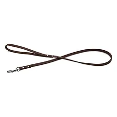Beeztees pavadėlis šunims iš odos, kniedytas, rudas, Matmenys: 100 cm / 16 mm — 4 nuotrauka