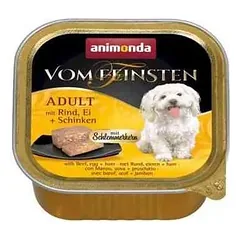 Animonda Vom Feinsten Classic Konservai Šunims su jautiena, kiaušiniais ir kumpiu 150GR parduotuvėje zoosalis.lt