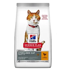 HILL'S Science Plan Young Adult Sterilised Cat Sausas kačių maistas su vištiena 10 kg