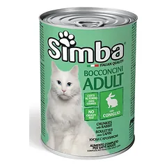 Simba konservuotas pašaras katėms su triušiena 415g