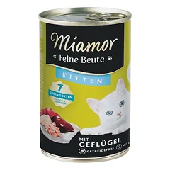 MIAMOR Feine Beute Kitten Poultry su paukštiena kačiukams 24x400g