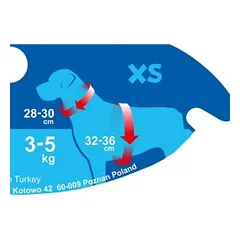Happet minkštos, chaki spalvos petnešos šunims ir katėms, XS — 4 nuotrauka