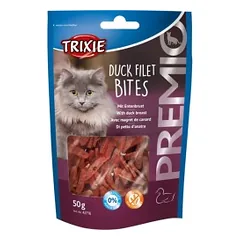 Trixie PREMIO Duck Filet Bites, skanėstas katėms antienos file kąsneliai 50 g