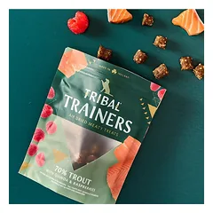 Tribal Trainers skanėstai dresūrai šunims su upėtakiu ir avietėmis, Trout & Raspberry, 80 g — 2 nuotrauka