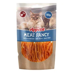 COMFY Appetit Maet Fancy Strips Chicken and Shrimp 50 g daug baltymų turintis skanėstas katėms