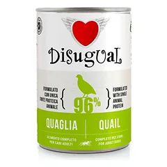 DISUGUAL MonoProtein konservas šunims su putpelėm 400g