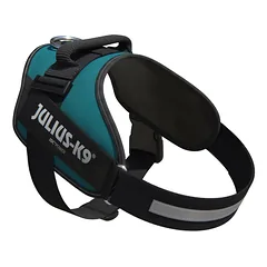 Julius - K9 IDC Powerharness Petrol Green - aukštos kokybės petnešos šunims, jūros žalios spalvos, 1 — 5 nuotrauka