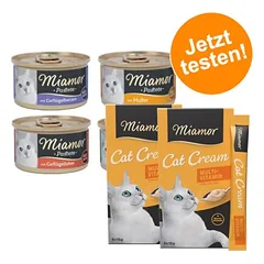 Miamor Kombi-Paket: 12 x 85 g Pastete + 12 x 16 g Multi-Vitamin Cream Snacks