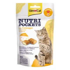 GimCat Nutri Pockets with Cheese & Taurine skanėstai katėms - Pet24