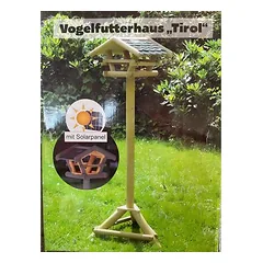 Westfalia Vogelfutterhaus Tirol mit Ständer und Solarlicht