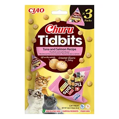 Churu Tidbits skanėstai katėms su tunu ir lašiša, 36g 3 vnt