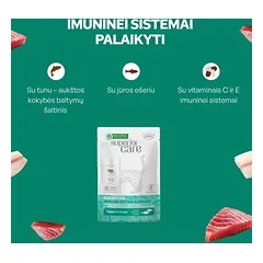 Visų veislių kačiukų konservuotas pašaro papildas imuninei sistemai su tunu ir jūros ešeriu, 70 g — 5 nuotrauka