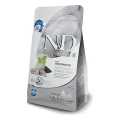 FARMINA N&D WHITE - DOG Dry Sea Bass Spirulina&Fennel ADULT MINI 5 kg