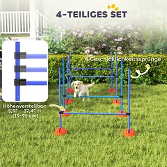 Agility rinkinys šunims oranžinė ir mėlyna — 4 nuotrauka