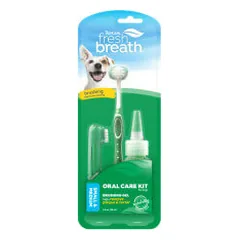TropiClean Fresh Breath Oral Care Kit dantų priežiūros rinkinys šunims
