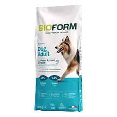 BIO FORM Premium Dog Adult Blue Fish & Potatoes CENNAMO sausas maistas šunims