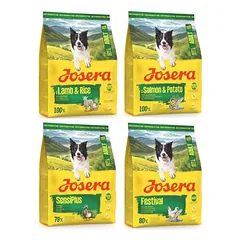 Josera mišrus rinkinys Adult, sausas maistas šunims 4 x 900 g