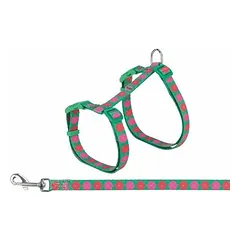 Trixie petnešos katėms su pavadėliu, 35-59 cm/13 mm, 1,20 m, įvairių raštų — 3 nuotrauka