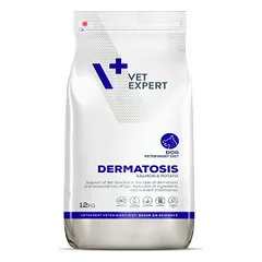 VetExpert Veterinary Diet Dermatosis Salmon&Potato sausas maistas alergiškiems, maisto netoleruojantiems šunims, 12 kg