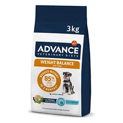 Advance Veterinary Diets Weight Balance Mini dietinis sausas maistas suaugusiems miniatiūrinių veislių šunims, turintiems antsvorio, 3 kg