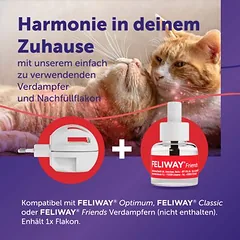 Feliway Friends papildymo buteliukai, 3 x 30 dienų ekonominė pakuotė feromonų garintuvui, 3 x 48 ml — 3 nuotrauka