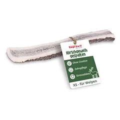 Supravit skeltos elnio ragų kaulai šunims - tauriojo elnio ragų kramtalas, Dideliems 26–45 kg — 4 nuotrauka