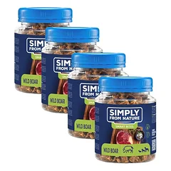 SIMPLY FROM NATURE Smart Bites Laukinių šernų treniruokliai šunims 4x130g