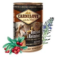 CARNILOVE Paté Turkey & Reindeer & Wild Boar konservuotas pašaras šunims 400 g — 3 nuotrauka