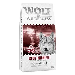 Wolf of Wilderness "Ruby Midnight" su jautiena ir triušiena – begrūdis sausas maistas šunims, > 10 kg — 2 nuotrauka
