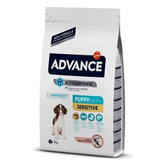 Advance Puppy Protect Sensitive šunų maistas jautrų skrandį turintiems šuniukams