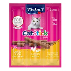 Vitakraft Cat Stick skanėstas su vištiena ir kepenėlėmis katėms - Pet24