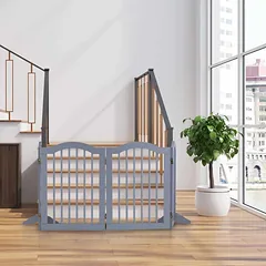 Apsauginiai varteliai Relaxdays, 4 dalių, 205,5 × 70 × 30 cm — 2 nuotrauka