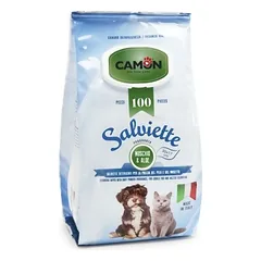 Camon drėgnos servetėlės su alaviju šunims ir katėms, 30×17 cm, 100 vnt.