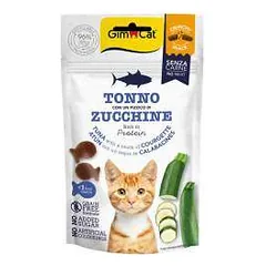 GimCat Crunchy Snacks su lašiša, tunu ir cukinijomis, skanėstai katėms 50 g parduotuvėje petreon.lt