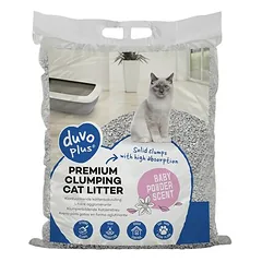 Duvo+ Katzenstreu Premium Baby Powder Scent 12 kg